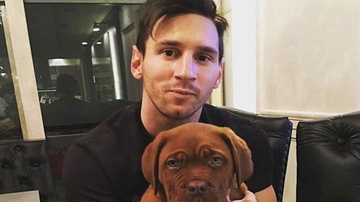 INCREÍBLE | Las dos espectaculares fotos de Messi con su gigantesco perro