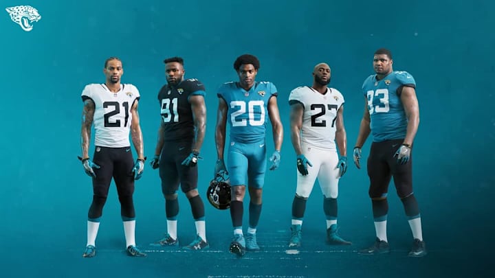 Jaguars Reveal New Simplified Uniforms and Helmets Jaguars Reveal New Simplified Uniforms and Helmets