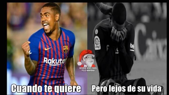 Los mejores 'memes' de la victoria del FC Barcelona y la lesión de Malcom