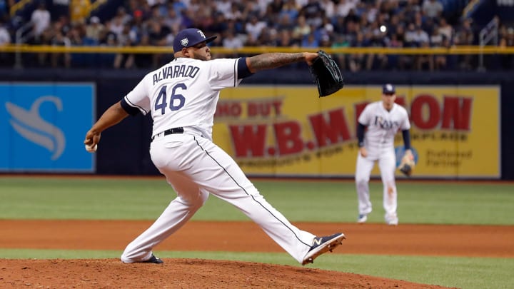 Rays Pitcher Ends Up Playing First Base in Strange Postion Shuffle