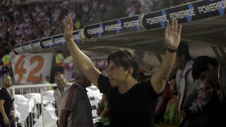 Marcelo Gallardo sorprendió con el equipo que paró en la práctica para enfrentar a Lanús