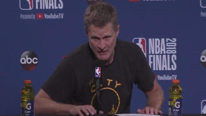 Steve Kerr to Media: “I Thought You Guys Were Much Better Today”