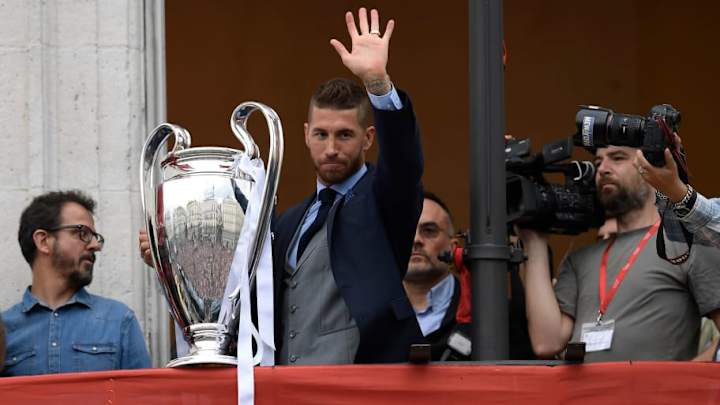 Los recados de Sergio Ramos y Theo al Atlético de Madrid en la celebración en Cibeles