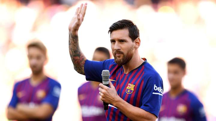 Así fue el primer discurso de Messi a la afición culé como capitán del Barça