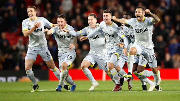 Mourinho's Man United Ousted From League Cup By Lampard's Derby in PKs Mourinho's Man United Ousted From League Cup By Lampard's Derby in PKs