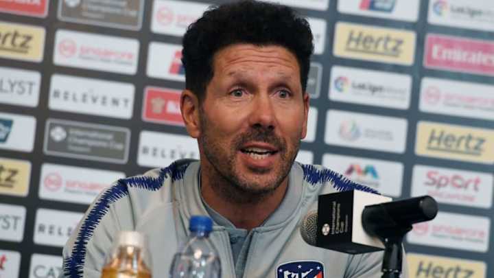 Simeone: "El Barcelona es el mejor equipo del mundo"