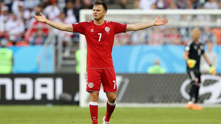 Denmark's William Kvist Out for World Cup After Puncturing Lung vs. Peru