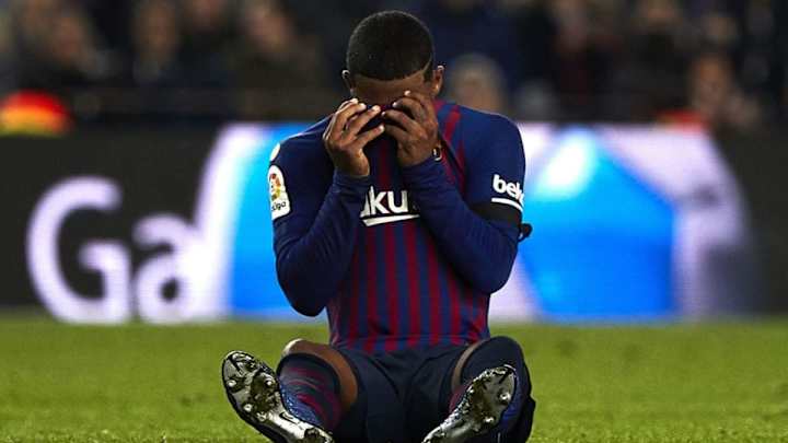 Malcom se marchó destrozado del Camp Nou tras sufrir un esguince