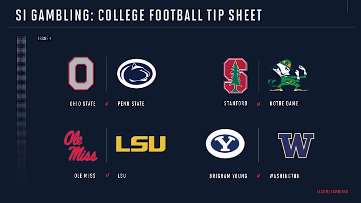 Weekly Tip Sheet: The Complete Printable Betting Guide to Week 5 of College Football