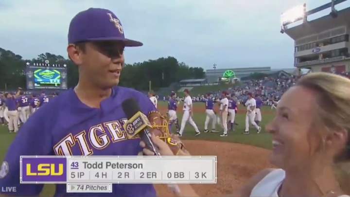 Friday’s Hot Clicks: LSU Pitcher Hits Clutch Double After Lying to Coach About Hitting ‘Bombs’ in HS Friday’s Hot Clicks: LSU Pitcher Hits Clutch Double After Lying to Coach About Hitting ‘Bombs’ in HS