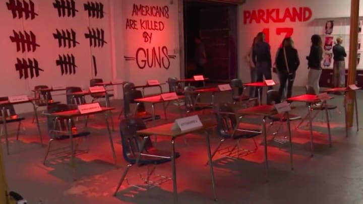 Dwyane Wade Creates Art Exhibit In Memory Of "Parkland 17" School Shooting Victims Dwyane Wade Creates Art Exhibit In Memory Of "Parkland 17" School Shooting Victims