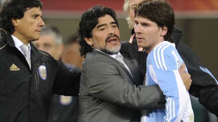 Maradona reveló un imperdible detalle secreto de Messi en Sudáfrica 2010