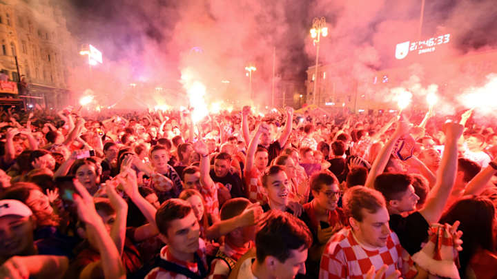 WATCH: Croatian Fans Set Zagreb Ablaze After Knockout Stage Win Over Denmark WATCH: Croatian Fans Set Zagreb Ablaze After Knockout Stage Win Over Denmark