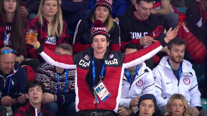Beer-Toting Scott Moir Yells at Women’s Hockey Refs, Achieves Peak Canada