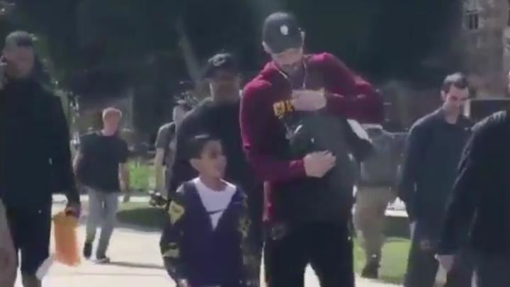 Watch: Kevin Love Makes Kid’s Day After Larry Nance Brushes Off His Autograph Request