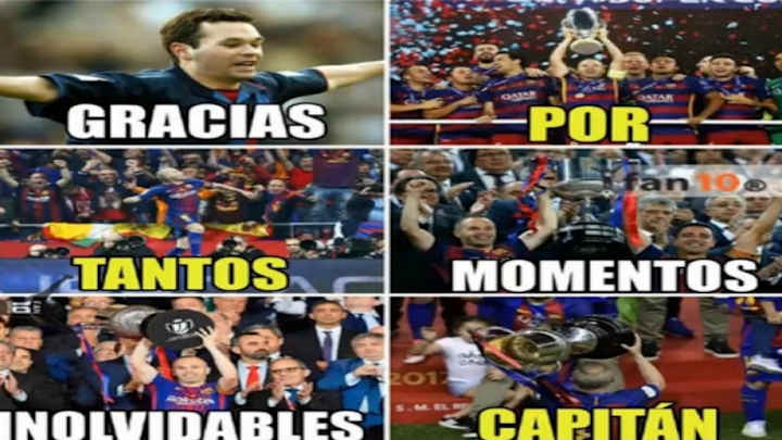 Los mejores memes de la victoria y el título del FC Barcelona, la despedida de Iniesta y más Los mejores memes de la victoria y el título del FC Barcelona, la despedida de Iniesta y más