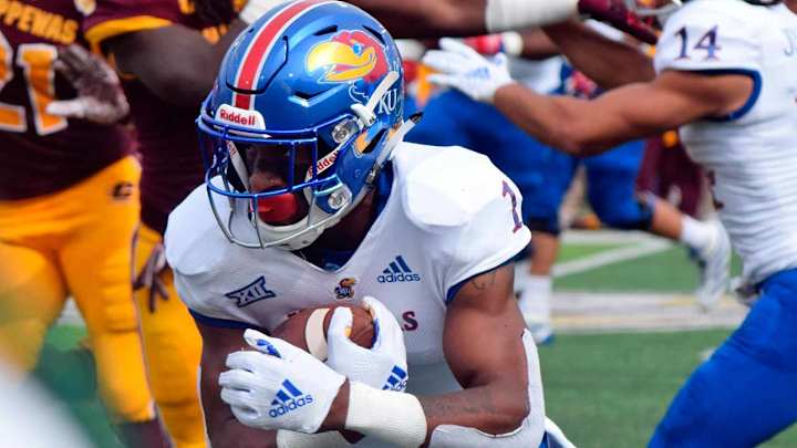Kansas Knocks Off Central Michigan to Snap Nine-Year, 46-Game Road Losing Streak Kansas Knocks Off Central Michigan to Snap Nine-Year, 46-Game Road Losing Streak