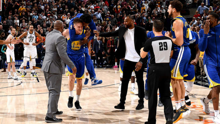 Warriors' Jonas Jerebko Hits Late Putback to Earn Revenge Against Former Team