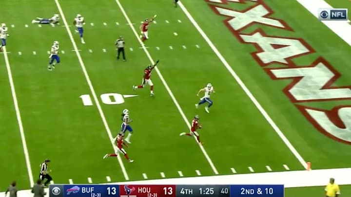 Watch: Nathan Peterman Tosses Pick-Six to Give Texans Win Over Bills Watch: Nathan Peterman Tosses Pick-Six to Give Texans Win Over Bills