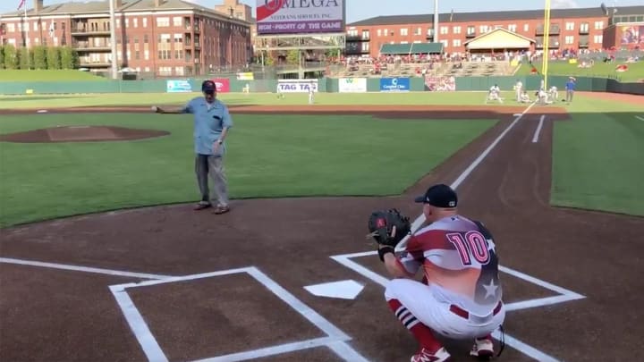 WATCH: 104-year-old World War II Veteran Throws Out First Pitch at Memphis Redbirds Game WATCH: 104-year-old World War II Veteran Throws Out First Pitch at Memphis Redbirds Game