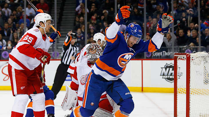 Brock Nelson's Third Goal Lifts Islanders to Wild Overtime Win Over Red Wings