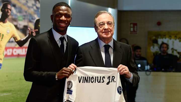 Real Madrid Unveils New Signing Vinicius Junior Following Arrival From Flamengo Real Madrid Unveils New Signing Vinicius Junior Following Arrival From Flamengo