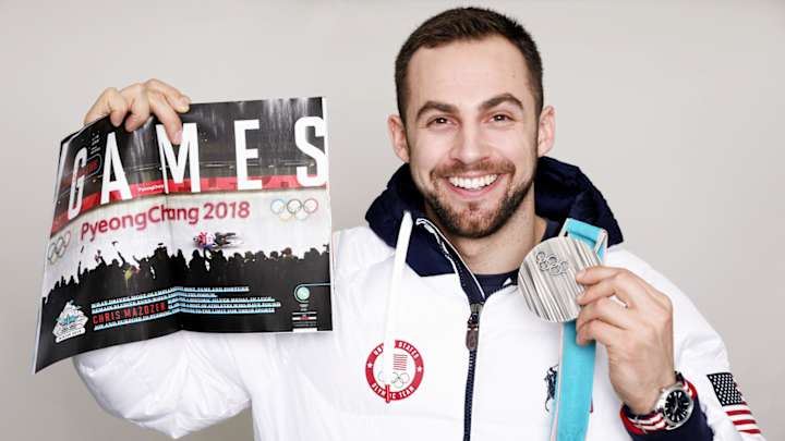Chris Mazdzer wins the Silver Medal in Luge Men's Singles at the 2018 Winter Olympics