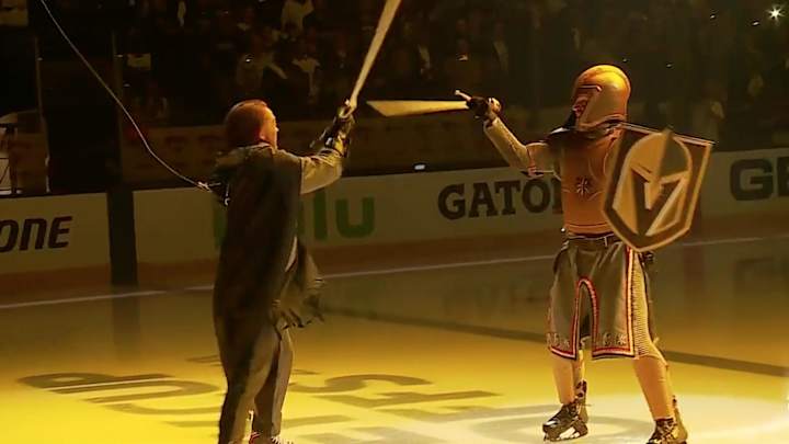 Thursday’s Hot Clicks: Golden Knights Raise the Bar Again With Elaborate Intro Performance Thursday’s Hot Clicks: Golden Knights Raise the Bar Again With Elaborate Intro Performance