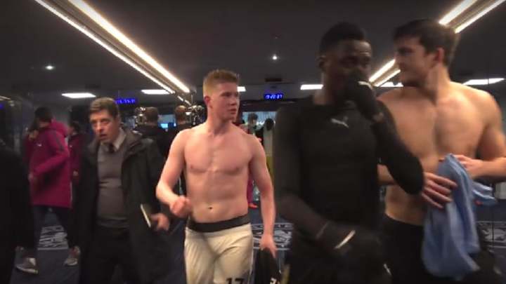 VIDEO: Kevin De Bruyne Asks Harry Maguire for Title Help With Quip After Man City Win