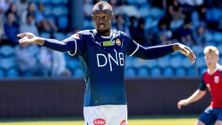 Usain Bolt Makes Debut for Norwegian Side Stromsgodset Ahead of Soccer Aid at Old Trafford Usain Bolt Makes Debut for Norwegian Side Stromsgodset Ahead of Soccer Aid at Old Trafford
