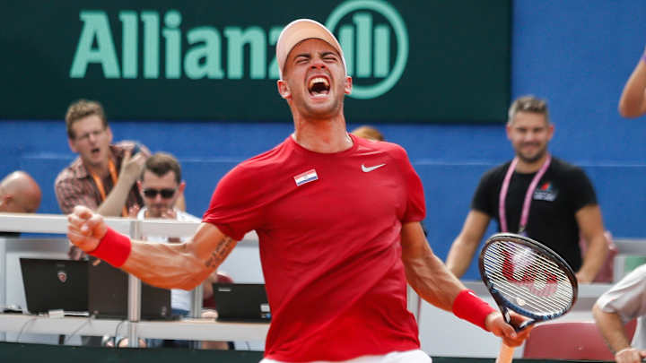 Borna Coric's Tweener Helps Croatia to 2-0 Lead Over U.S. in Davis Cup