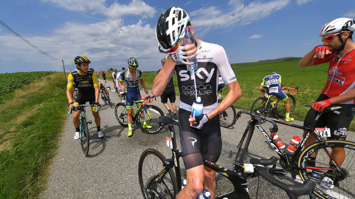 Tour de France Riders Sprayed With Tear Gas