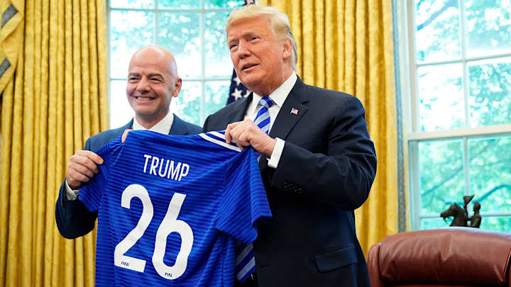 President Trump Meets With FIFA President Gianni Infantino, Red Cards the Media