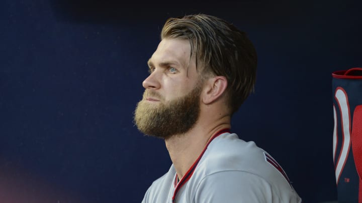 Bryce Harper Pulled From Game After Being Hit in Knee by Pitch