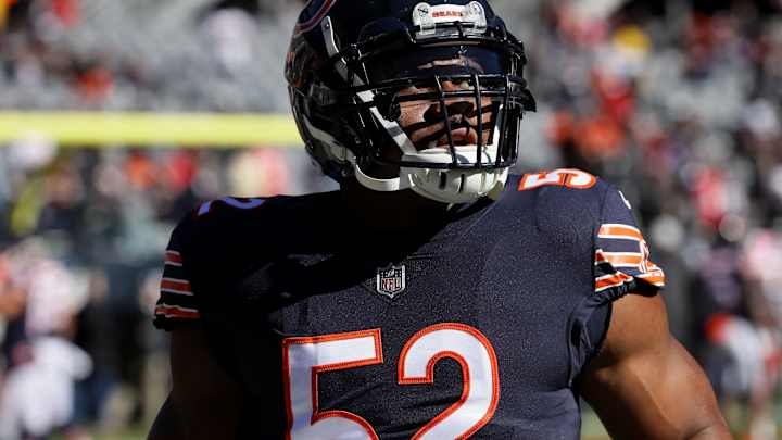 Bears Pass Rusher Khalil Mack Missing Jets Game Due to Ankle Injury