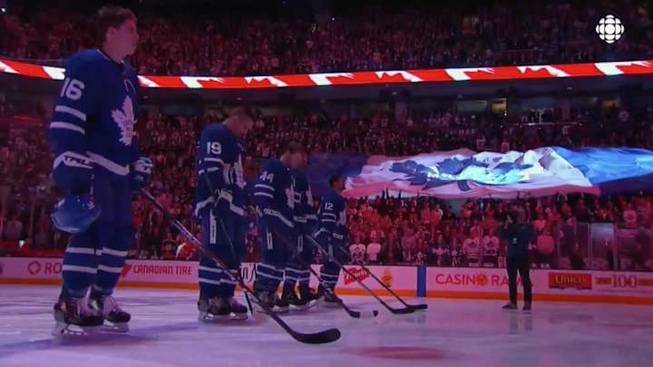 Tuesday’s Hot Clicks: Maple Leafs Fans Belt Out Canadian National Anthem After Toronto Tragedy