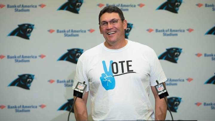 We Should All Listen to Panthers Coach Ron Rivera's T-Shirt and Vote We Should All Listen to Panthers Coach Ron Rivera's T-Shirt and Vote