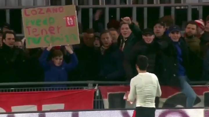 GIGANTE | 'Chucky' Lozano le regaló su camiseta a un niño tras tierna petición GIGANTE | 'Chucky' Lozano le regaló su camiseta a un niño tras tierna petición