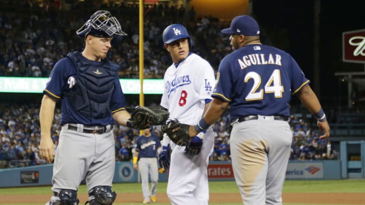 MLB Fines Dodgers SS Manny Machado for Kicking Brewers 1B Jesus Aguilar