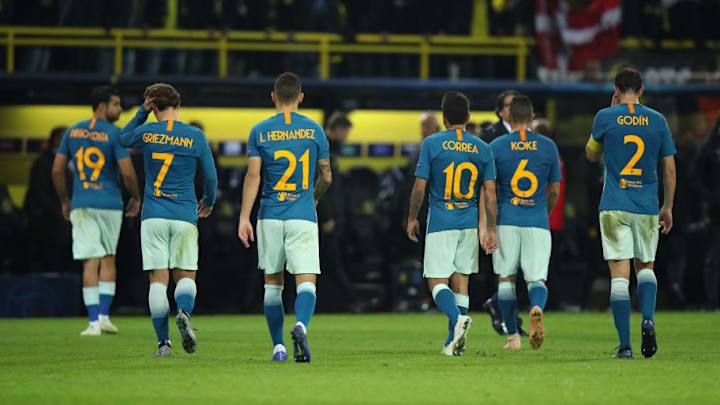 El 1x1 del Atlético de Madrid en su derrota en Dortmund (4-0)