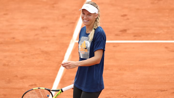 Caroline Wozniacki Cruises Past Danielle Collins in First Round of French Open