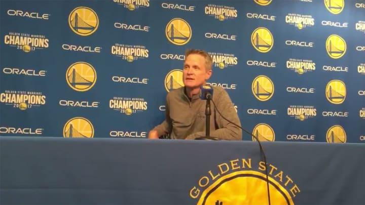 Watch: Steve Kerr Calls LaVar Ball the 'Kardashian of the NBA' Watch: Steve Kerr Calls LaVar Ball the 'Kardashian of the NBA'