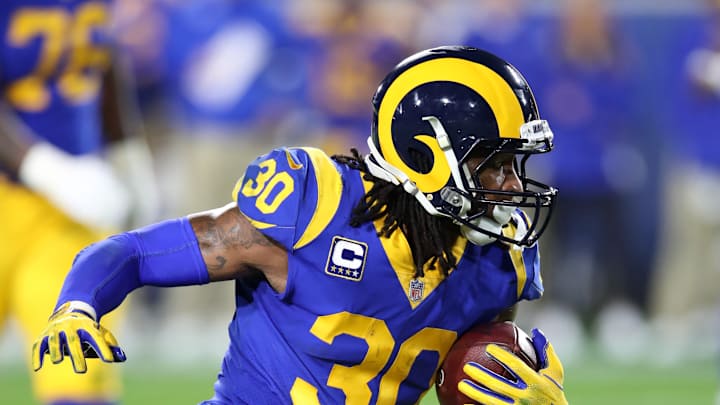 Rams RB Todd Gurley Out Sunday vs. 49ers With Knee Inflammation Rams RB Todd Gurley Out Sunday vs. 49ers With Knee Inflammation