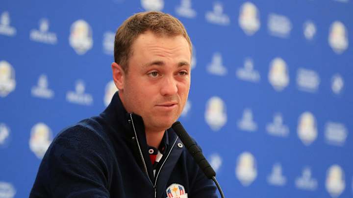 Watch: Justin Thomas Totally Flummoxed by Rick Reilly’s Weird Joke About His Dad