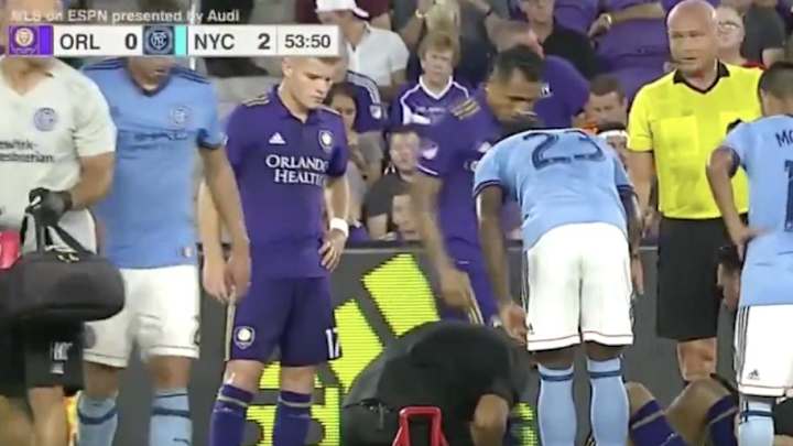 VIDEO: Field Mic Catches Fans Yelling NSFW Taunts During Injury Stoppage at MLS Game VIDEO: Field Mic Catches Fans Yelling NSFW Taunts During Injury Stoppage at MLS Game