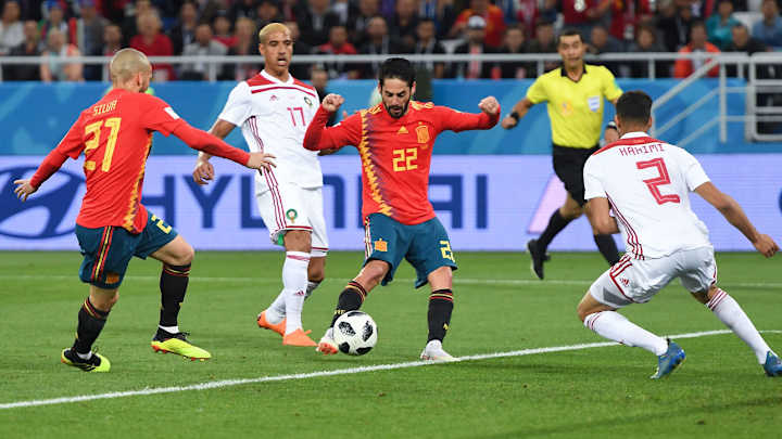 WATCH: Spain Wins World Cup Group on Aspas’s Late Back-Heel Equalizer vs. Morocco WATCH: Spain Wins World Cup Group on Aspas’s Late Back-Heel Equalizer vs. Morocco