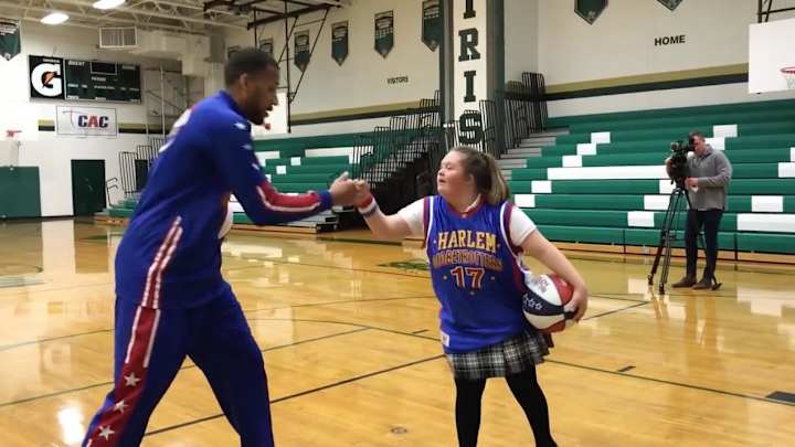 Watch: Harlem Globetrotters Pay a Special Visit to High School Player With Down Syndrome Watch: Harlem Globetrotters Pay a Special Visit to High School Player With Down Syndrome