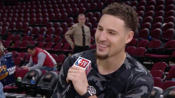 Watch: Klay Thompson Keeps It Real In Postgame Interview Following Game 3 Win Watch: Klay Thompson Keeps It Real In Postgame Interview Following Game 3 Win