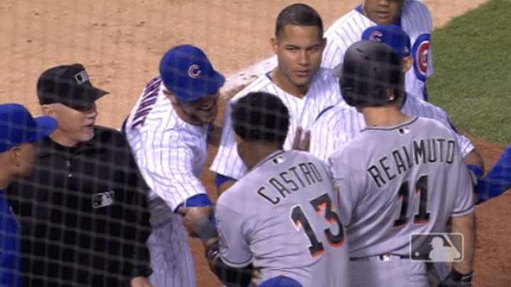 Wednesday’s Hot Clicks: Benches Clear and Kris Bryant Tickles Starlin Castro