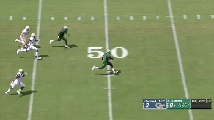 Watch: USF's Terrence Horne Returns Back-to-Back Kickoffs for Touchdowns Against Georgia Tech